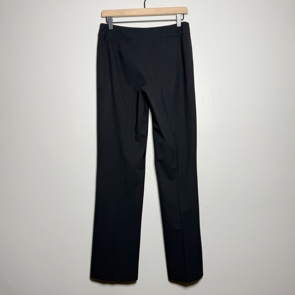 Harold's Womens Dress Pants 4 Black Front Pleat Bootcut Straight Office Career - Picture 2 of 7